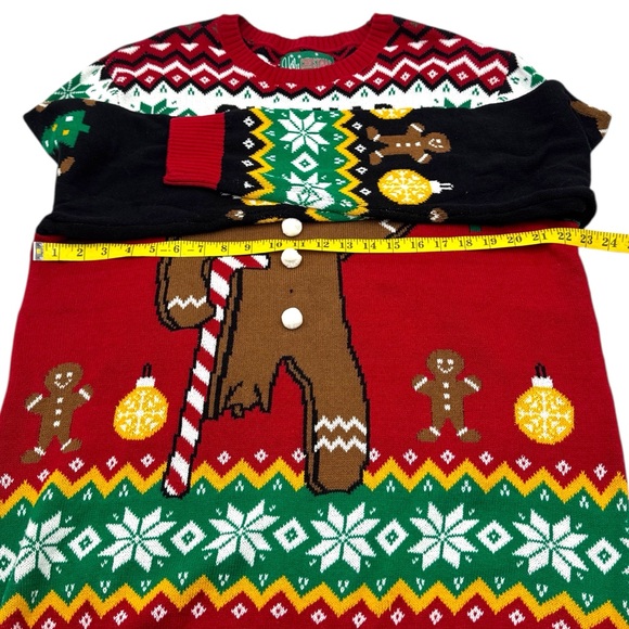Ugly Christmas Sweater! “Oh Snap" Gingerbread Holiday Knit Pullover Size XXL - Picture 14 of 15